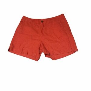 Old Navy High Waist Red burnt orange Blend Shorts